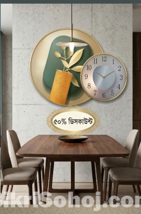 প্রিমিয়াম থ্রি-ডি লাক্সারি ওয়াল ক্লক (৫০% বিশেষ ছাড়!)